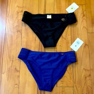 Body glove bikini bottoms blue and black avail L
